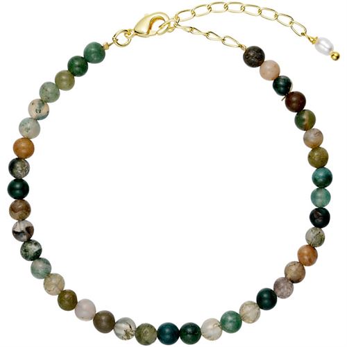 TIM OG SIMONSEN ARMBÅND, SOL BRACELET, MOSS AGAT